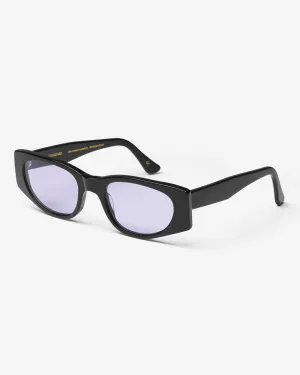 Sunglass 08 - Deep Black Solid - Lavender