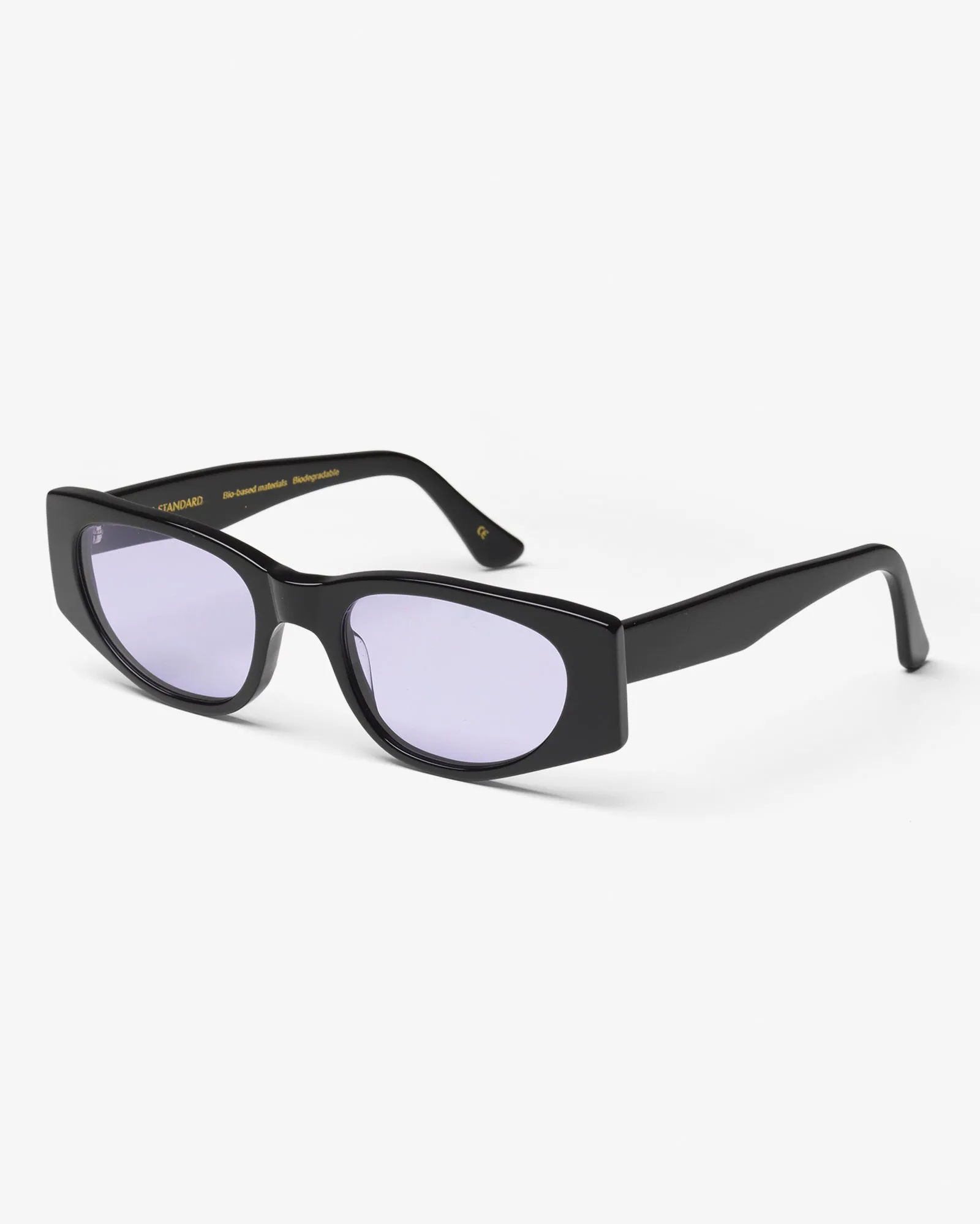 Sunglass 08 - Deep Black Solid - Lavender