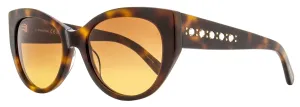 Swarovski Women's Cat Eye Sunglasses SK0372 52F Havana 53mm