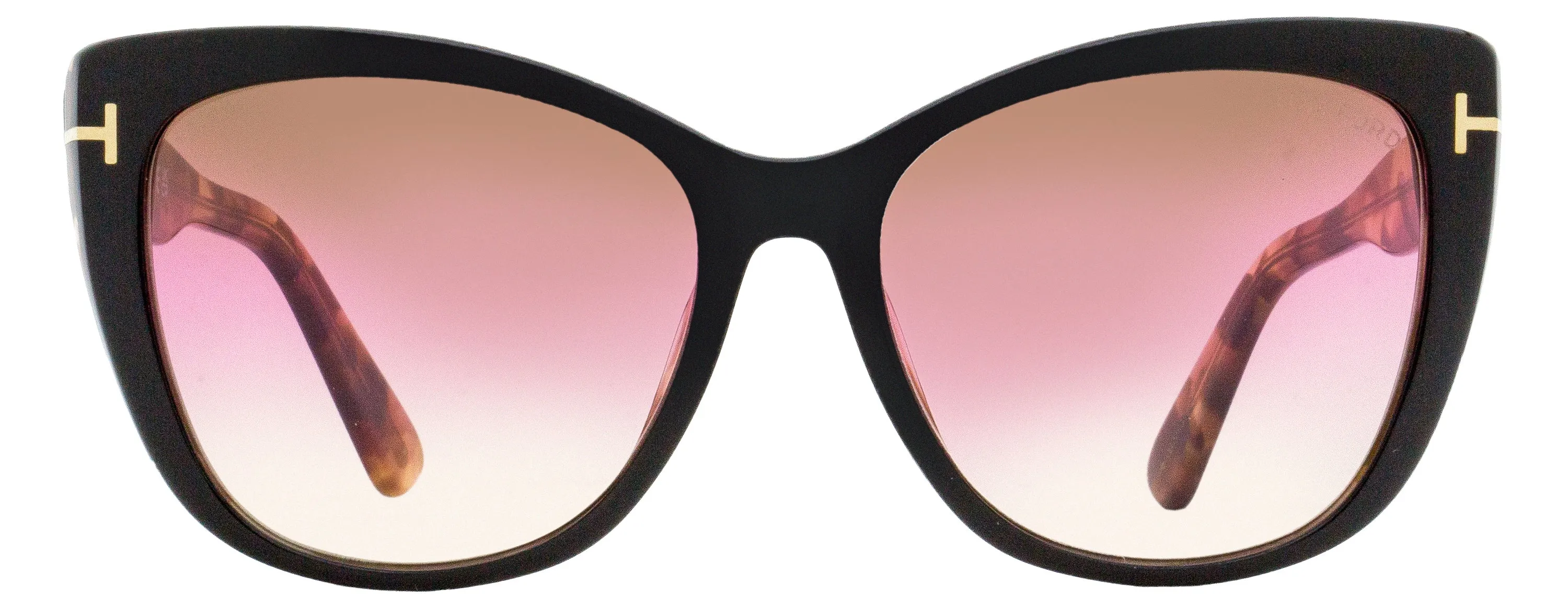 Tom Ford Women's Cat Eye Sunglasses TF937 Nora 05F Black/Rose Havana 57mm