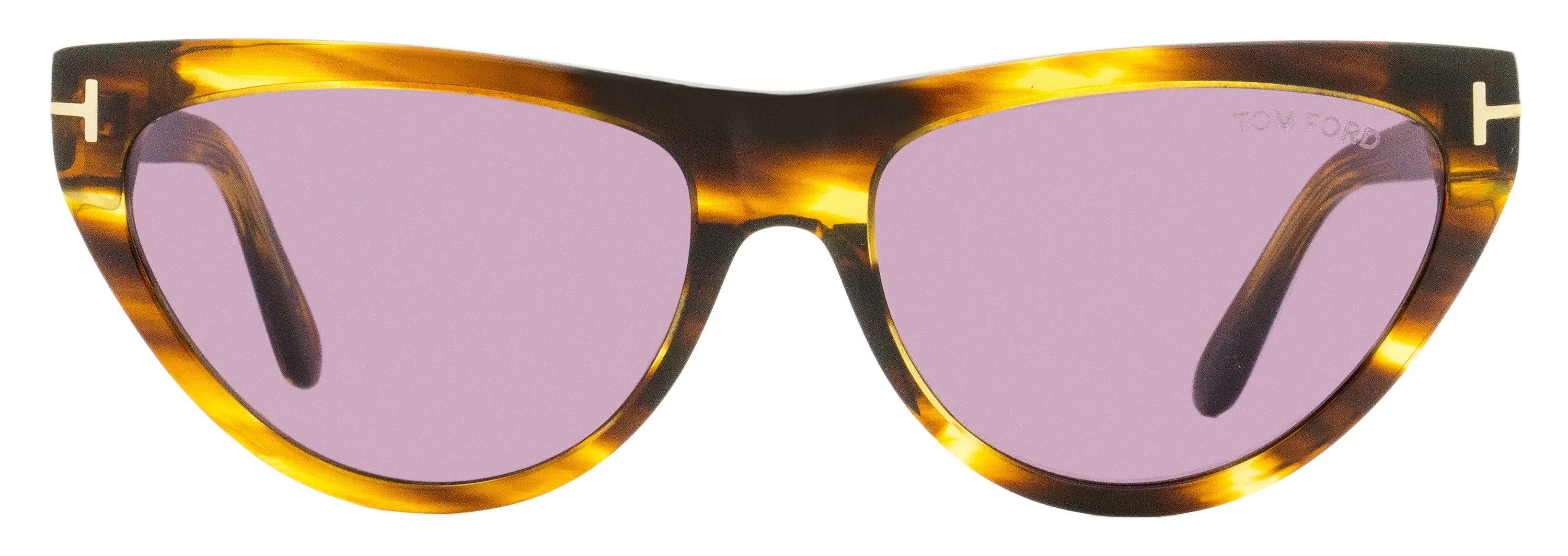Tom Ford Women's Cat Eye Sunglasses TF990 Amber-02 55Y Honey Havana 56mm