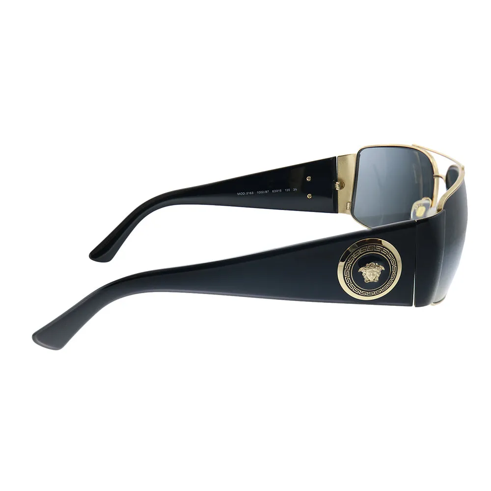 Versace  VE 2163 100287 Unisex Aviator Sunglasses