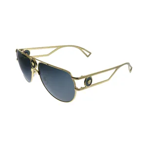 Versace  VE 2225 100287 Unisex Aviator Sunglasses