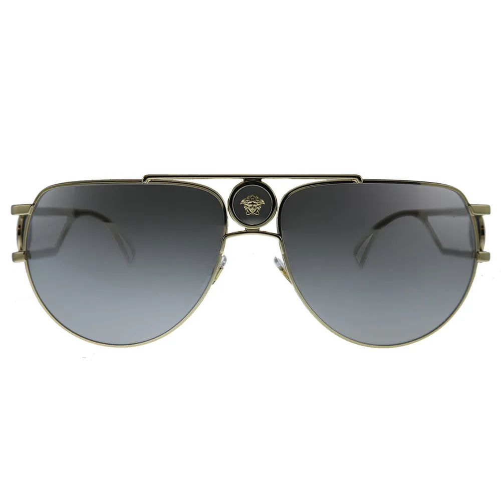 Versace  VE 2225 12526G Unisex Aviator Sunglasses