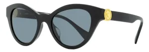 Versace Women's Cat Eye Sunglasses VE4435F GB1/87 Black/Gold 52mm