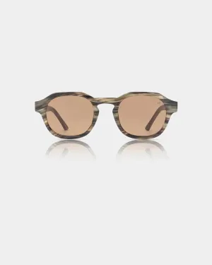 Zan Sunglasses - Striped Horn